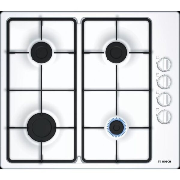 Bosch PBP6B2B60 60Cm Gas Hob - White