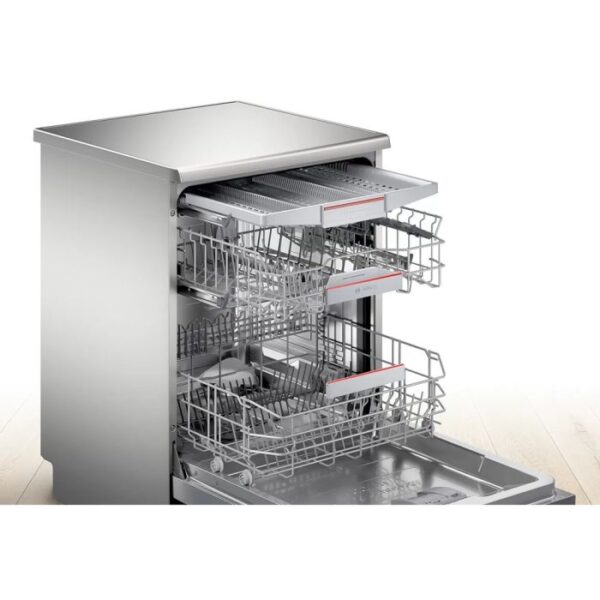 Bosch SMS6TCI00E Perfectdry Full Size Dishwasher - A Energy Rated - Silver Inox - Image 2