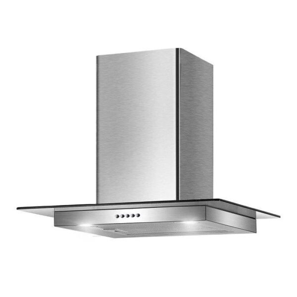 CATA UBFG60SS 60Cm Flat Glass Chimney Hood - Stainless Steel