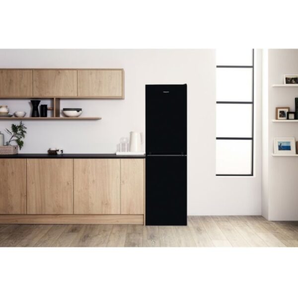 Hotpoint HBNF55182BUK Frost Free Fridge Freezer - E Energy Rated - Black - Image 2