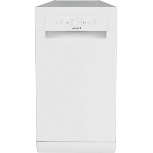 Hotpoint HSFE1B19SUKN Slimline Dishwasher - F Energy Rated - Silver