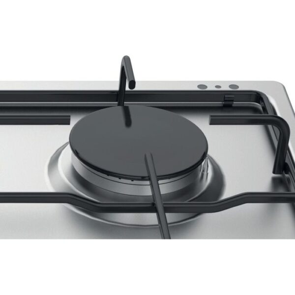 Hotpoint PPH60PFIXUK 4 Burner Gas Hob - Silver - Image 3