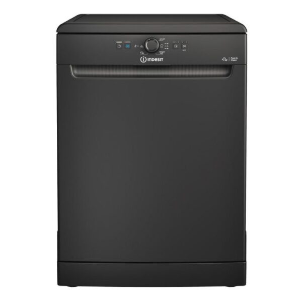 Indesit D2FHK26BUK Full Size Dishwasher - 14 Place Settings - Black