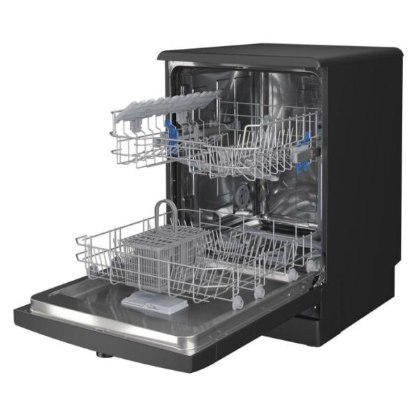 Indesit D2FHK26BUK Full Size Dishwasher - 14 Place Settings - Black - Image 4