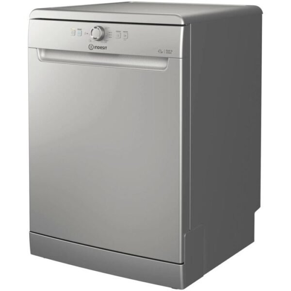 Indesit D2FHK26SUK Full Size Dishwasher - 14 Place Settings - Silver - Image 4