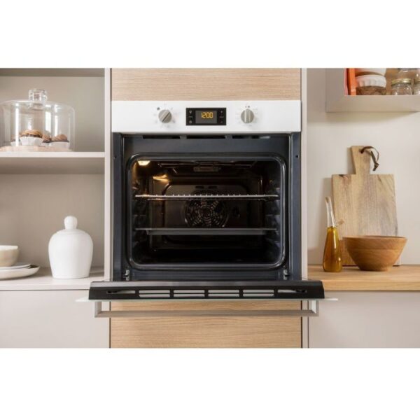 Indesit IFW6340WH Built In Single Electric Oven - White - Image 2