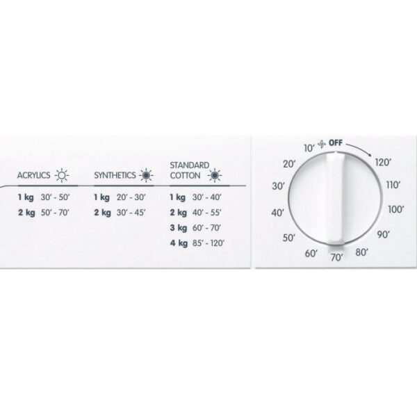 Indesit NIS41V 4Kg Compact Vented Tumble Dryer - White - Image 3