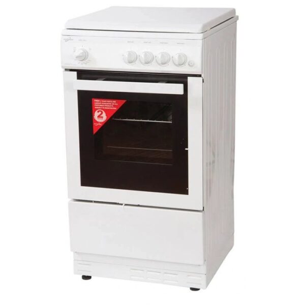 Statesman LEGACY50GSLF 50Cm Single Cavity Lidded Gas Cooker - White